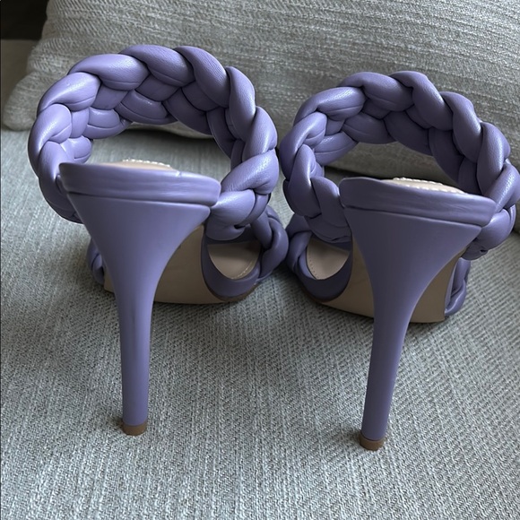 Steve Madden kenley Purple lavender Braided Heels size 7 - Picture 7 of 11